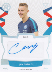 Greguš Ján 19-20 Futbalové Slovensko Slovenskí sokoli Autograph #RA25