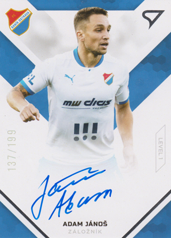 Jánoš Adam 20-21 Fortuna Liga Signed Stars Level 1 #SS1-08