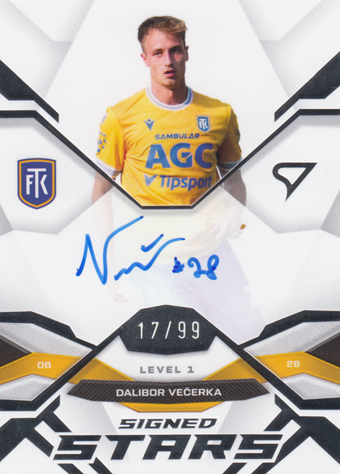 Večerka Dalibor 25-26 Chance liga Signed Stars Level 1 #SL1-DV