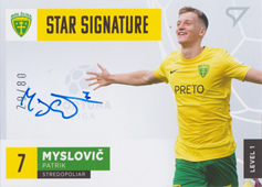 Myslovič Patrik 21-22 Fortuna Liga Star Signature Level 1 #S1-PM