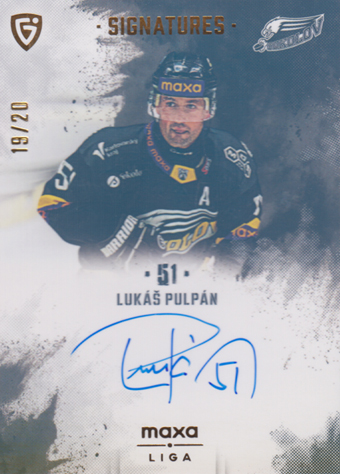 Pulpán Lukáš 24-25 GOAL Cards Maxa liga Signatures Gold #S-SO1