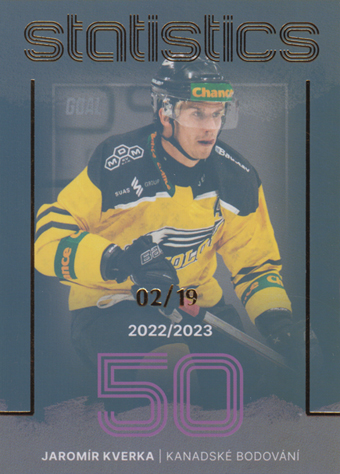 Kverka Jaromír 23-24 GOAL Cards Chance liga Statistics Parallel #ST-2