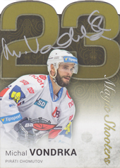 Vondrka Michal 2018 OFS You Want the Best Statistics Die Cut Signature #MS-2