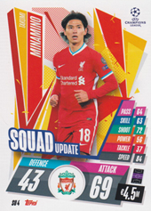 Minamino Takumi 20-21 Topps Match Attax Extra CL Squad Update #SU4
