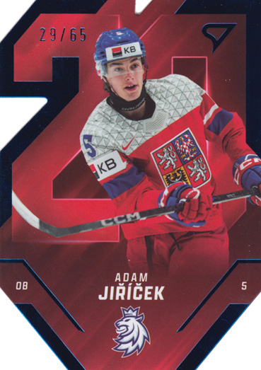 Jiříček Adam 2025 Hokejové Česko Team 20 Blue #TE-08