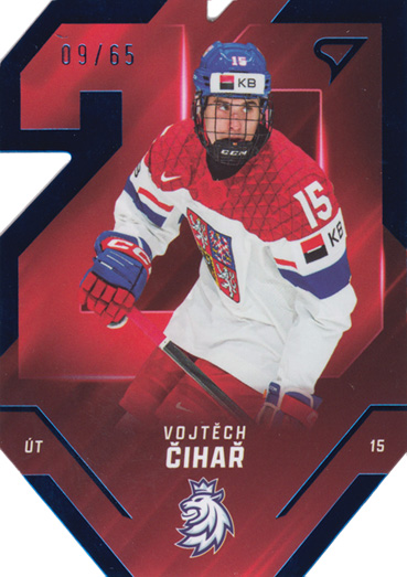 Čihař Vojtěch 2025 Hokejové Česko Team 20 Blue #TE-11