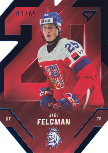 Felcman Jiří 2025 Hokejové Česko Team 20 Blue #TE-12