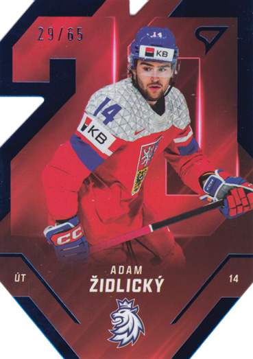 Židlický Adam 2025 Hokejové Česko Team 20 Blue #TE-24