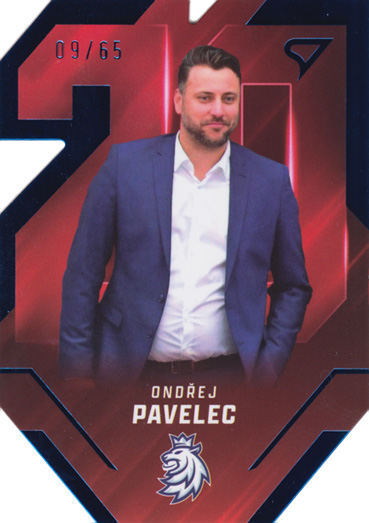 Pavelec Ondřej 2025 Hokejové Česko Team 20 Blue #TE-27