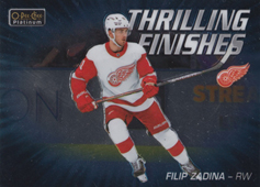 Zadina Filip 20-21 O-Pee-Chee Platinum Thrilling Finishes #TF-24