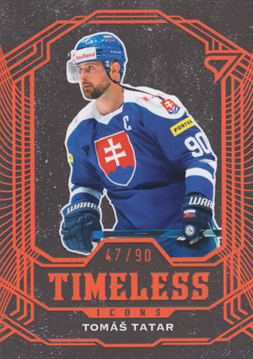 Tatar Tomáš 2025 Hokejové Slovensko Timeless Icons Copper #TI-17