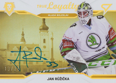 Růžička Jan 21-22 Tipsport Extraliga True Loyalty Limited Auto #TLS-10