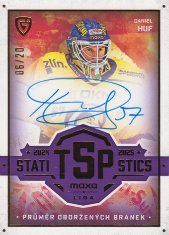 Huf Daniel 25-26 GOAL Cards Maxa liga Statistics Auto #TOP-16