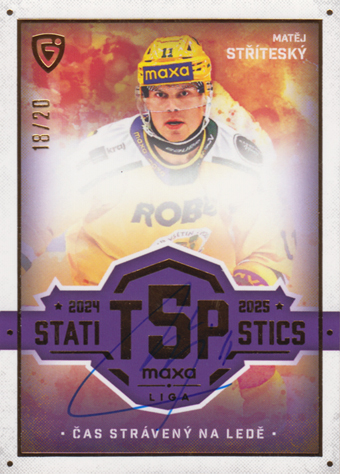 Stříteský Matěj 25-26 GOAL Cards Maxa liga Statistics Auto #TOP-34