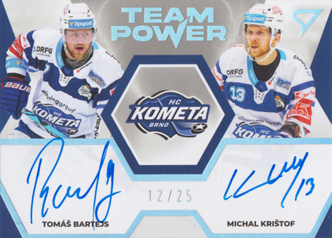 Bartejs Krištof 21-22 Tipsport Extraliga Team Power Auto #TS-KOM