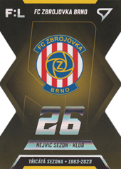 Brno 22-23 Fortuna Liga Třicátá sezona F:L #TS-09