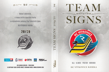 Dej Klimek Pastor Barinka 19-20 OFS Classic Team Signs Booklet #TS-17