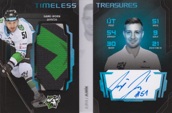 Jurík Juraj 24-25 Tipos Extraliga Timeless Treasures Booklet #TT-JJ