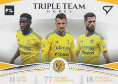 Dramé Vukadinović Tchanturishvili 22-23 Fortuna Liga Triple Team Hopes #TT-12