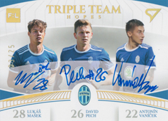 Mašek Pech Vaníček 22-23 Fortuna Liga Triple Team Hopes Auto #TTS-MBL
