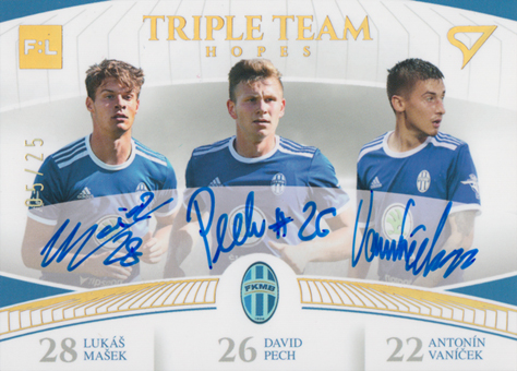 Mašek Pech Vaníček 22-23 Fortuna Liga Triple Team Hopes Auto #TTS-MBL