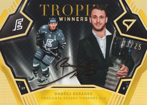 Beránek Ondřej 2025 Tipsport ELH Play Off Trophy Winners Gold #TW-5
