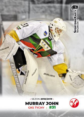 Murray John 18-19 Sportowekarty PHL #TY26