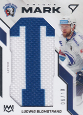 Blomstrand Ludwig 22-23 Tipsport Extraliga Unique Marks Písmeno "T" #UM-BL