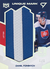 Fominykh Daniil 2023 Hokejové Slovensko Unique Marks Písmeno "I" #UM-DF