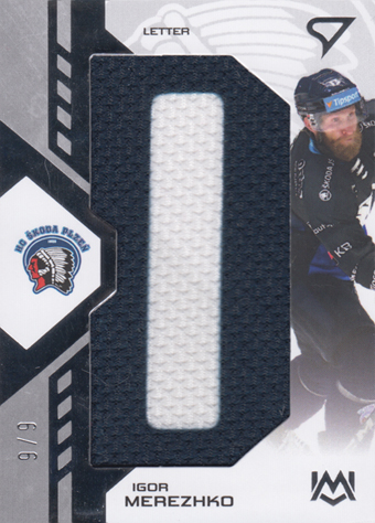 Merezhko Igor 24-25 Tipsport Extraliga Unique Marks Letter "O" #UM-IM