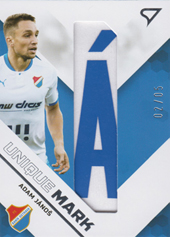 Jánoš Adam 20-21 Fortuna Liga Unique Marks Písmeno "Á" #UM08