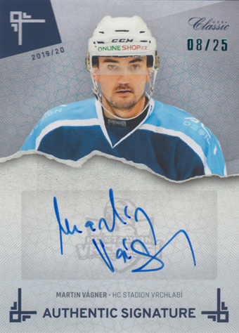 Vágner Martin 19-20 OFS Classic HC Stadion Vrchlabí Authentic Signature #AS-MVÁ