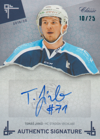 Jirků Tomáš 19-20 OFS Classic HC Stadion Vrchlabí Authentic Signature #AS-TJI