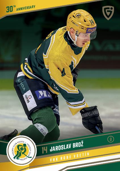 Brož Jaroslav 24-25 GOAL Cards Maxa liga 30 let od Finále  #VS-06