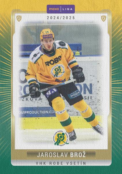 Brož Jaroslav 24-25 GOAL Cards Maxa liga Canvas #VSE-18