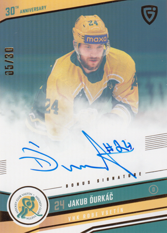 Ďurkáč Jakub 24-25 GOAL Cards Maxa liga 30 let od Finále Signature #VS-11
