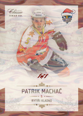 Machač Patrik 18-19 OFS Chance liga Rytíři Kladno XMAS Edition Ice Water #RKX10