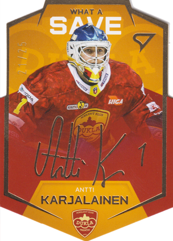 Karjalainen Antti 20-21 Tipos Extraliga What a Save Limited #WS-08