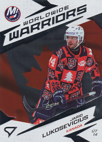 Lukosevicius Jarid 24-25 Tipos Extraliga Worldwide Warriors #WW-07