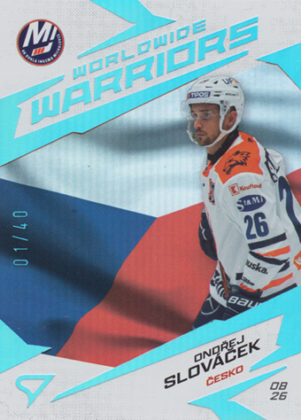 Slováček Ondřej 24-25 Tipos Extraliga Worldwide Warriors Rainbow Glitter #WW-06