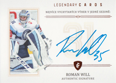 Will Roman 2023 Legendary Cards Rekordy ELH Základní část Signature #ZC-WS7
