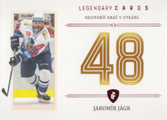 Jágr Jaromír 2023 Legendary Cards Rekordy ELH Základní část Red #ZC-02
