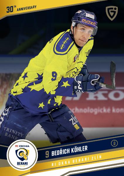 Köhler Bedřich 24-25 GOAL Cards Maxa liga 30 let od Finále  #ZL-04