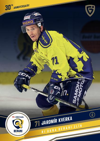 Kverka Jaromír 24-25 GOAL Cards Maxa liga 30 let od Finále  #ZL-16