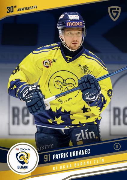 Urbanec Patrik 24-25 GOAL Cards Maxa liga 30 let od Finále  #ZL-20