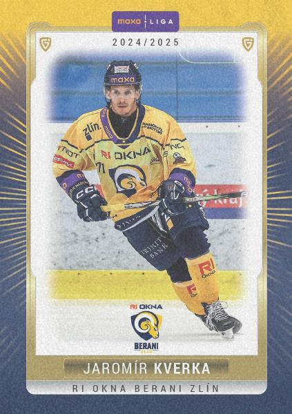 Kverka Jaromír 24-25 GOAL Cards Maxa liga Sand #ZLI-16