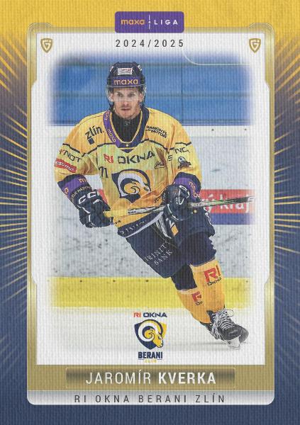 Kverka Jaromír 24-25 GOAL Cards Maxa liga Canvas #ZLI-16
