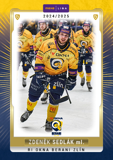 Sedlák Zdeněk 24-25 GOAL Cards Maxa liga #ZLI-35