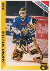 Myllys Jarmo 1994 Finnish Jää Kiekko Dream Team #332