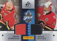 Giordano Rittich 20-21 SP Game Used '20 NHL All Star Skills Fabrics Dual #ASD-GR